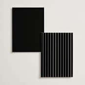 "Elegant Station" - Table Numbers in Noir by Stacey Meacham - Back of Card Options