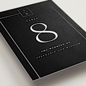 "Elegant Station" - Table Numbers in Noir by Stacey Meacham - Detail
