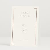 "Bellino" - Table Numbers in Snow by AK Graphics - Folded