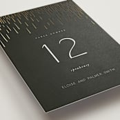 "Fringe" - Table Numbers in Midnight by Leah Bisch - Detail