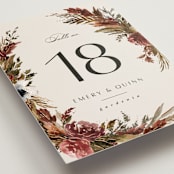 "poetique" - Table Numbers in Autumn by Kate Ahn - Detail