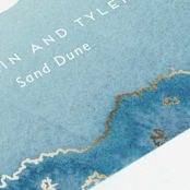 "Sea Crest" - Table Numbers in Turquoise by Kaydi Bishop - Detail