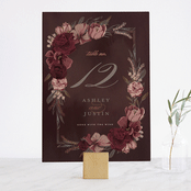 "Verdigris" - Table Numbers in Rose by Susan Moyal - Front