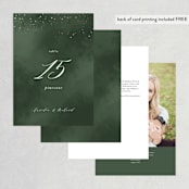 "Evergreen" - Table Numbers in Shamrock by Leah Bisch - Back of Card Options