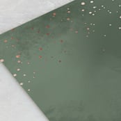 "Evergreen" - Table Numbers in Shamrock by Leah Bisch - Detail