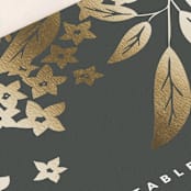 "Gather" - Table Numbers in Ebony by Leah Bisch - Detail