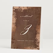 "Woodland Hills" - Table Numbers in Copper by Eric Clegg - Folded