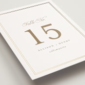"Chic Monogram" - Table Numbers in Porcelain by Mansi Verma - Detail