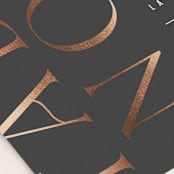 "Finley" - Table Numbers in Graphite by Kristie Kern - Detail