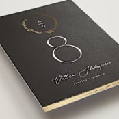 "Panache" - Table Numbers in Onyx by Kristie Kern - Detail