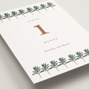 "Royal Wedding" - Table Numbers in Pista by Teju Reval - Detail