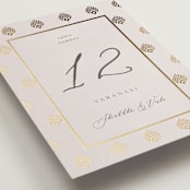 "Shraddha" - Table Numbers in Celestial by Deynaaz Daraei - Detail