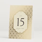 "Aatreya" - Table Numbers in Marigold by Pati Cascino - Folded
