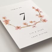 "Love Blossom" - Table Numbers in Blush by Petra Kern - Detail