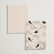 "LOVEBIRDS" - Table Numbers in Cream by Elly - Back of Card Options
