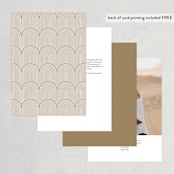 "Bloom" - Table Numbers in Tea by Leah Bisch - Back of Card Options
