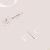 "Lovely Day" - Table Numbers in Rose Quartz by Leah Bisch - Detail