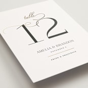 "Elegant Flourish" - Table Numbers in Sugar by Jessica Williams - Detail