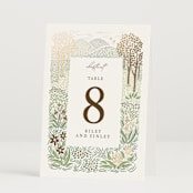 "In the country" - Table Numbers in Forest by Paper Sun Studio - Folded