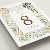"In the country" - Table Numbers in Forest by Paper Sun Studio - Detail