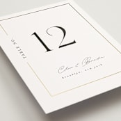 "Gilded Border" - Table Numbers in Silk by Kelly Schmidt - Detail