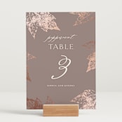 "autumne" - Table Numbers in Maple by Lori Wemple - Displayed (stand not included)