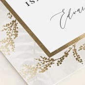 "Roses & Greenery" - Table Numbers in Aubergine by Susan Moyal - Detail