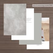 "Gilded Ampersand" - Table Numbers in Pearl by Hooray Creative - Back of Card Options