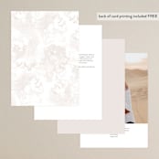 "Minimalista" - Table Numbers in Creme by Kristie Kern - Back of Card Options