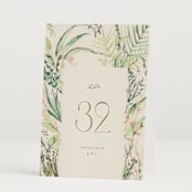 "fresh tropical" - Table Numbers in Greenery by Phrosné Barwood - Folded