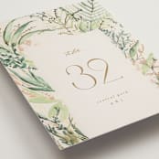 "fresh tropical" - Table Numbers in Greenery by Phrosné Barwood - Detail
