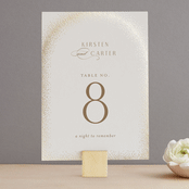 "glitter arch" - Table Numbers in Champagne by Design Lotus - Front