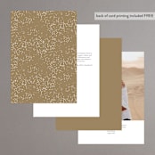 "glitter arch" - Table Numbers in Champagne by Design Lotus - Back of Card Options