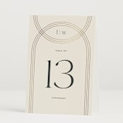 "Curves" - Table Numbers in Chiffon by Amy Payne - Folded
