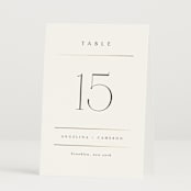 "Sophisticate" - Table Numbers in Silk by Kelly Schmidt - Folded