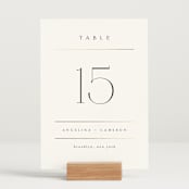 "Sophisticate" - Table Numbers in Silk by Kelly Schmidt - Displayed (stand not included)