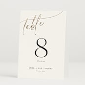 "The Wedding" - Table Numbers in Marshmallow by Kaydi Bishop - Folded