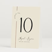 "Together" - Table Numbers in Cream Puff by Pixel and Hank - Folded