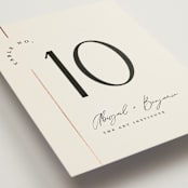 "Together" - Table Numbers in Cream Puff by Pixel and Hank - Detail
