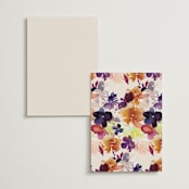 "Bouquet" - Table Numbers in Cream by Lori Wemple - Back of Card Options
