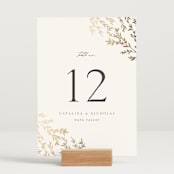 "Swoon" - Table Numbers in Cotton by Carolyn Nicks - Displayed (stand not included)