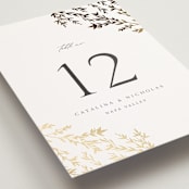 "Swoon" - Table Numbers in Cotton by Carolyn Nicks - Detail