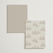 "Vista" - Table Numbers in Fallen Snow by Robin Ott - Back of Card Options