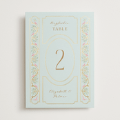 "Castle" - Table Numbers in Hummingbird by Claudia Orengo - Front