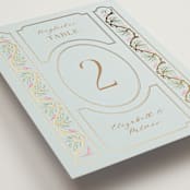 "Castle" - Table Numbers in Hummingbird by Claudia Orengo - Detail
