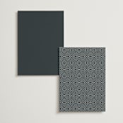 "Loire" - Table Numbers in Deep Sea by Kristie Kern - Back of Card Options