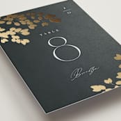 "Loire" - Table Numbers in Deep Sea by Kristie Kern - Detail