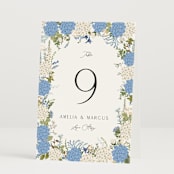 "Garden Whisper" - Table Numbers in Coastal by Susan Moyal - Folded