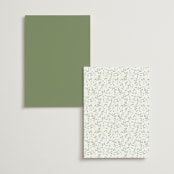 "Delicate Vine" - Table Numbers in Alabaster by Susan Moyal - Back of Card Options