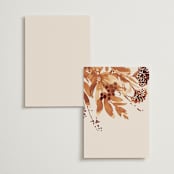 "Wedding in Aspen" - Table Numbers in Rust by Chris Griffith - Back of Card Options